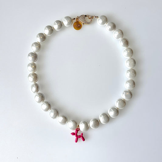 PINK DOG CHOKER