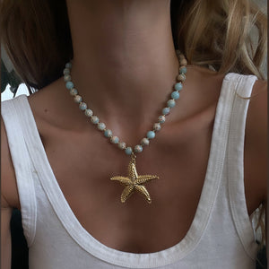 GOLD STAR NECKLACE - lublu.co