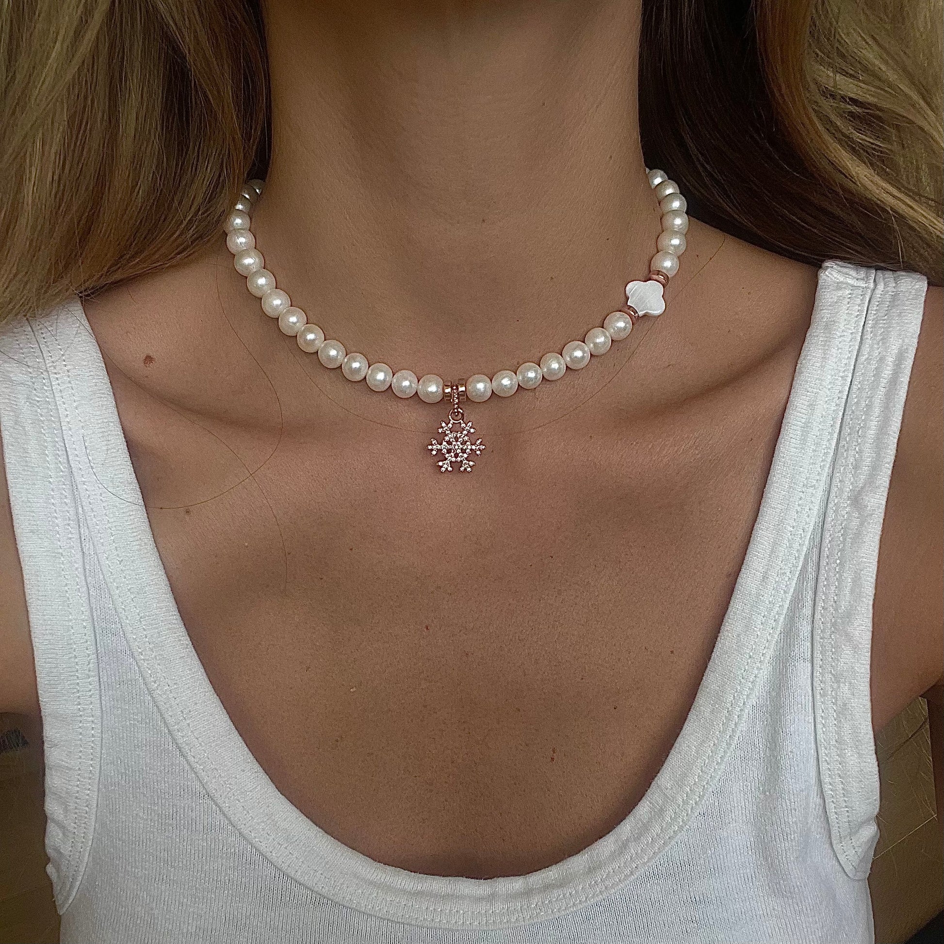 SNOW FLAKE CHOKER - Lublu