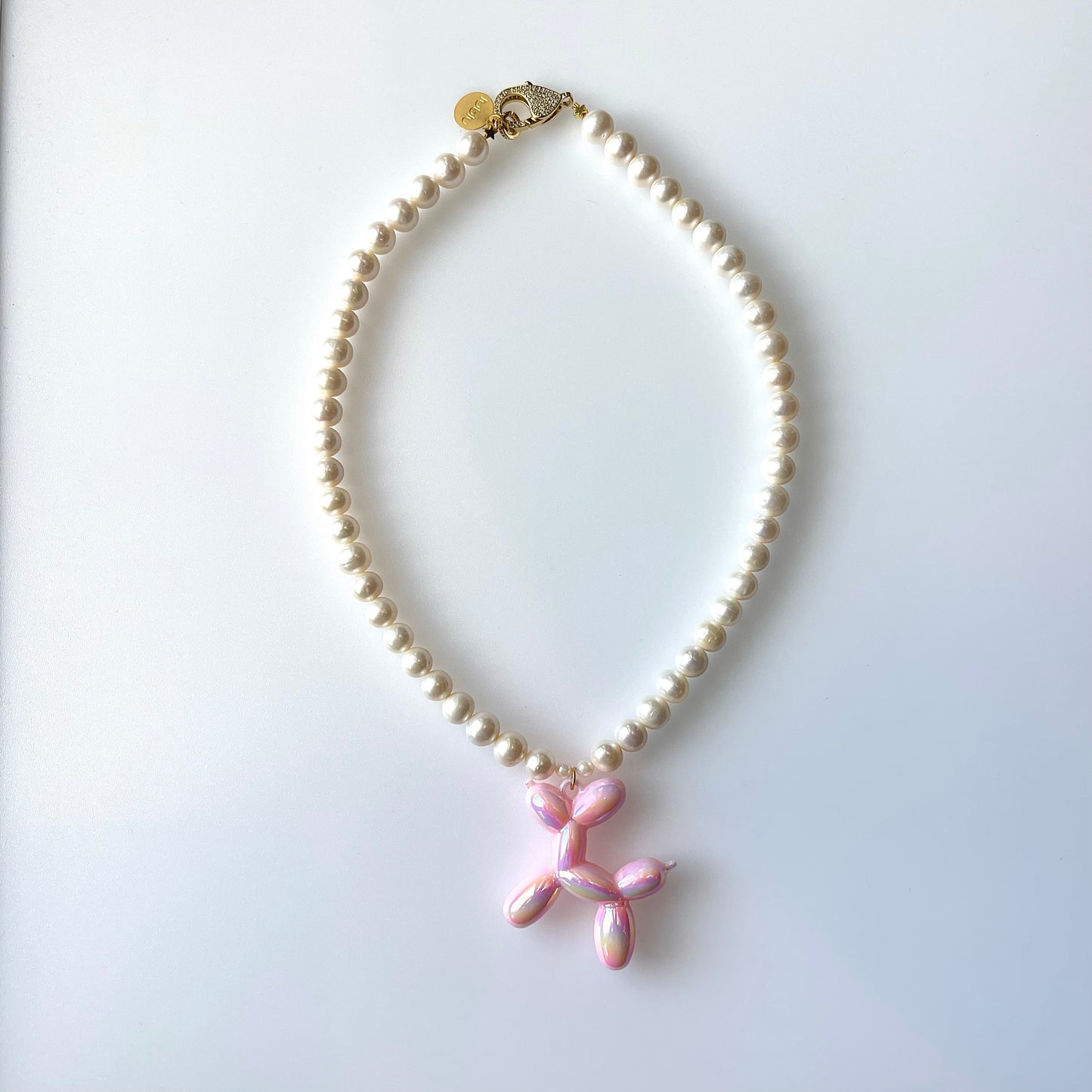 PINK DOG NECKLACE - Lublu