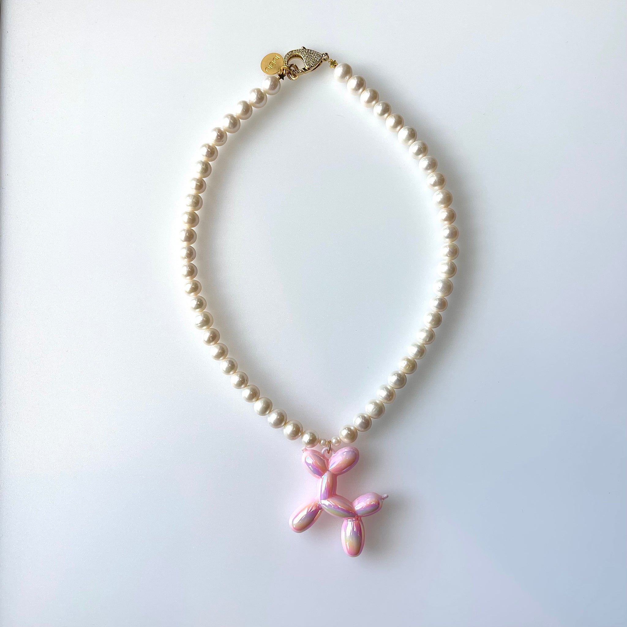 PINK DOG NECKLACE - Lublu