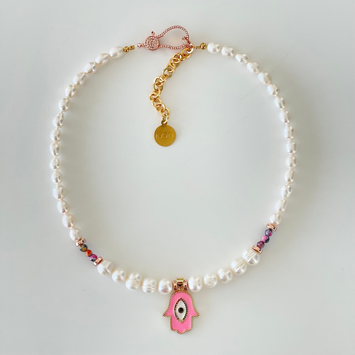 HAMSA PINK CHOCKER - Lublu
