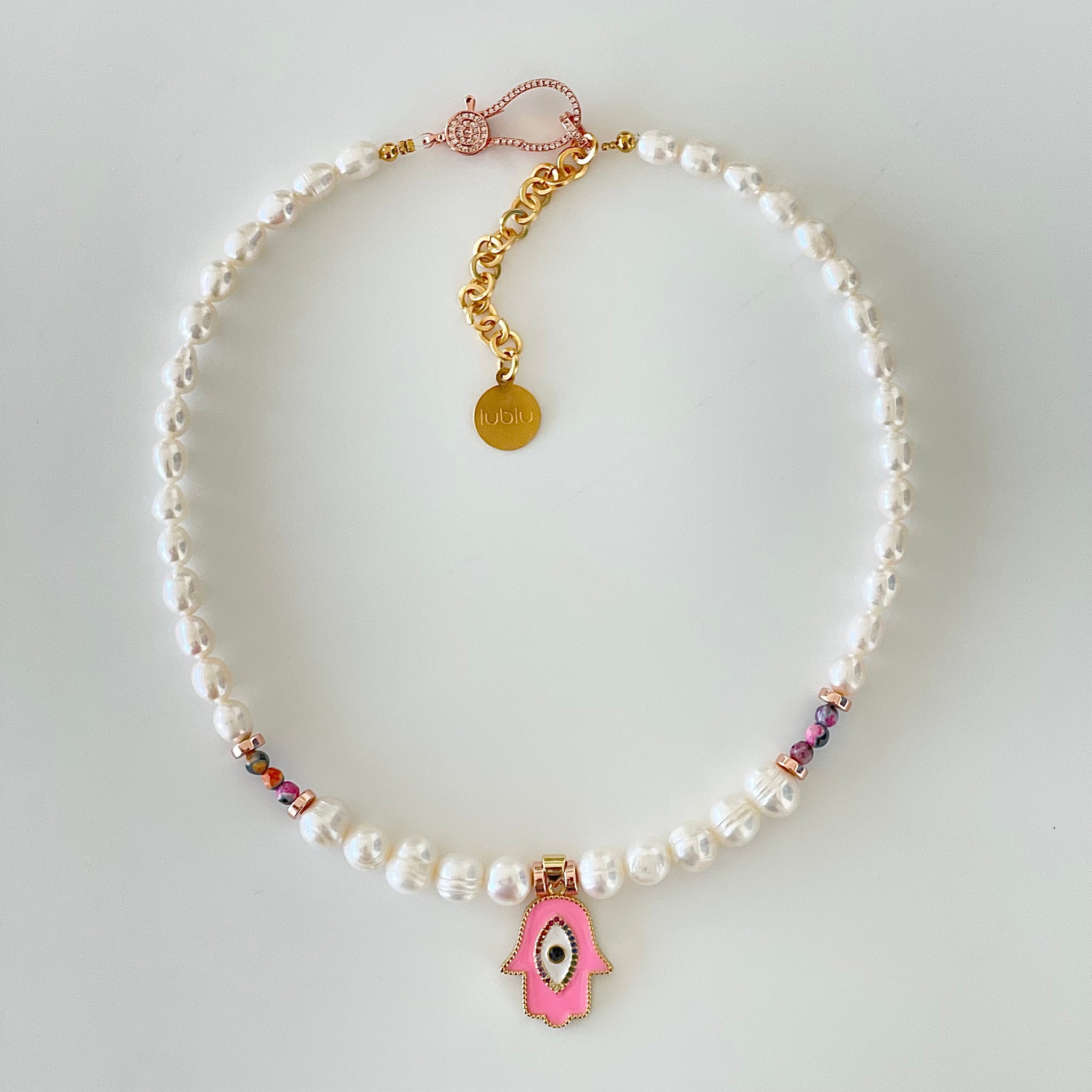 HAMSA PINK CHOCKER - Lublu