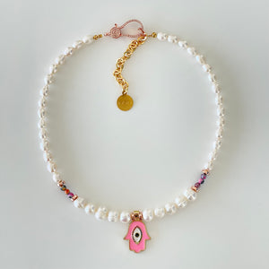 HAMSA PINK CHOCKER - Lublu